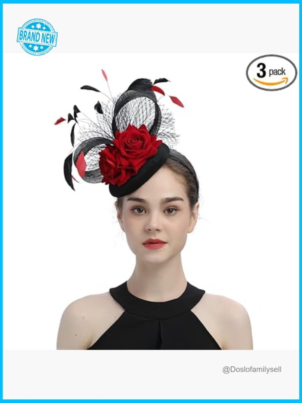 Fascinator Hat Headband Hair Clip Wedding Tea Party Feathers Elegant